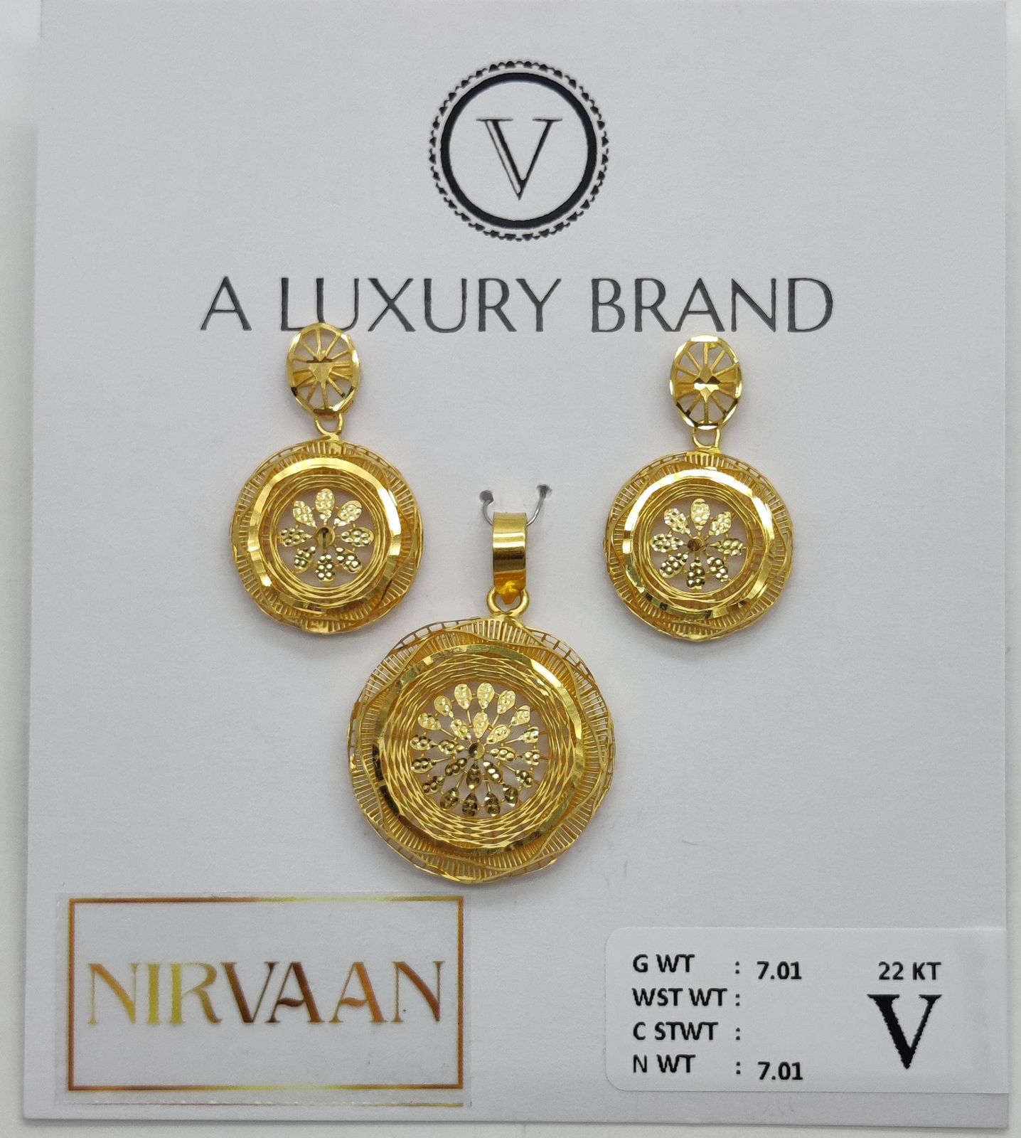 Nirvaan Bubble Pendant Set