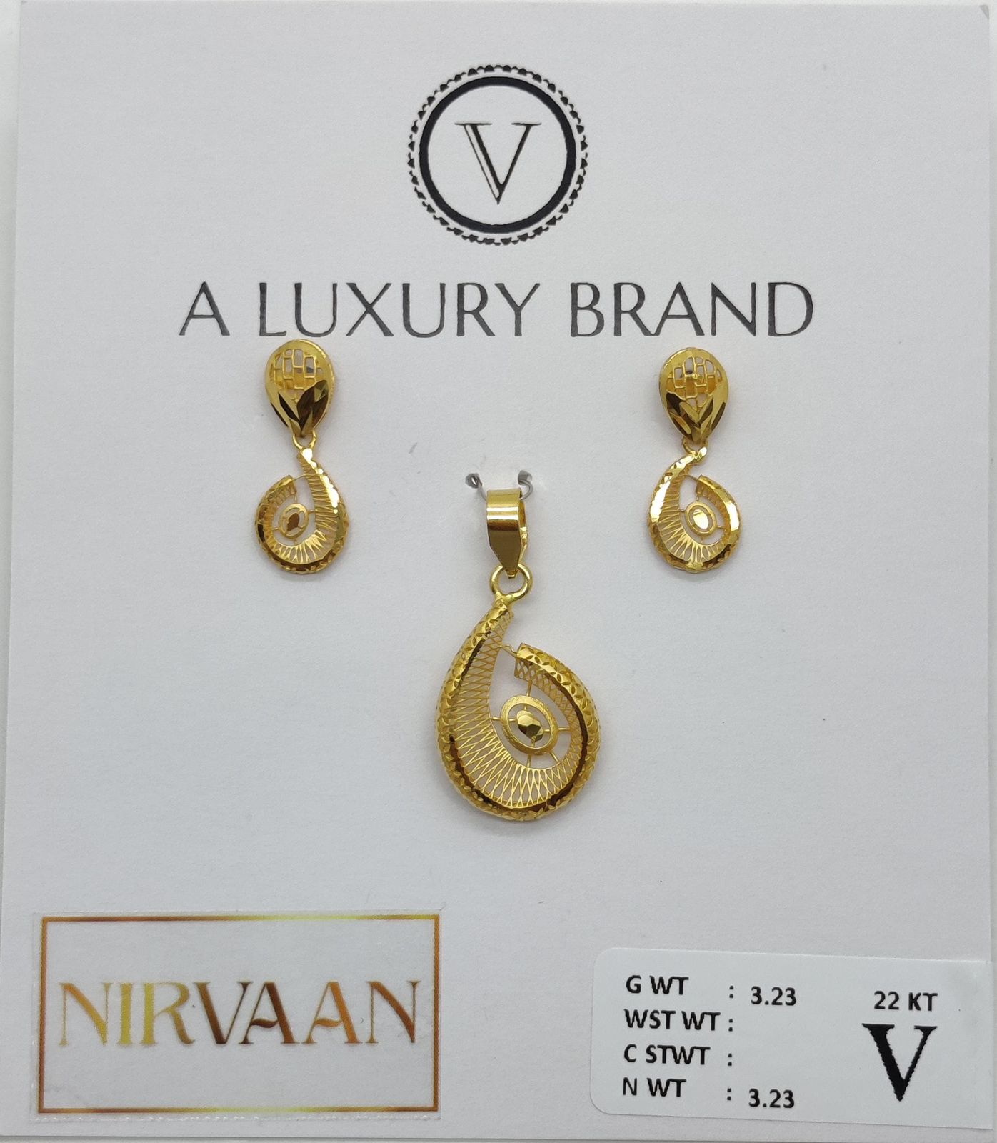 Nirvaan Bubble Pendant Set